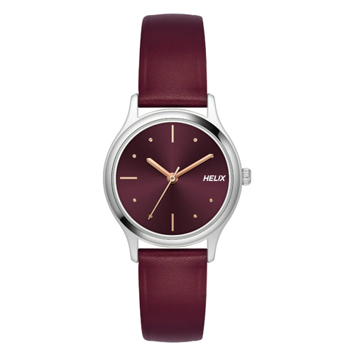 Women Brass Dial & Straps Analogue Watch