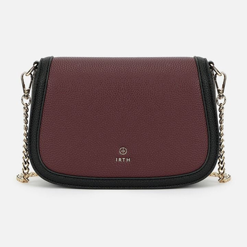 Leather Structured Sling Cross-Body Bag manish