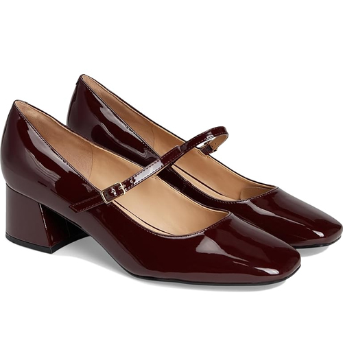 Heel Mary Jane Strap Shoe manish
