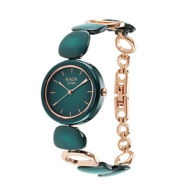 Leather Textured Straps Analogue Watch